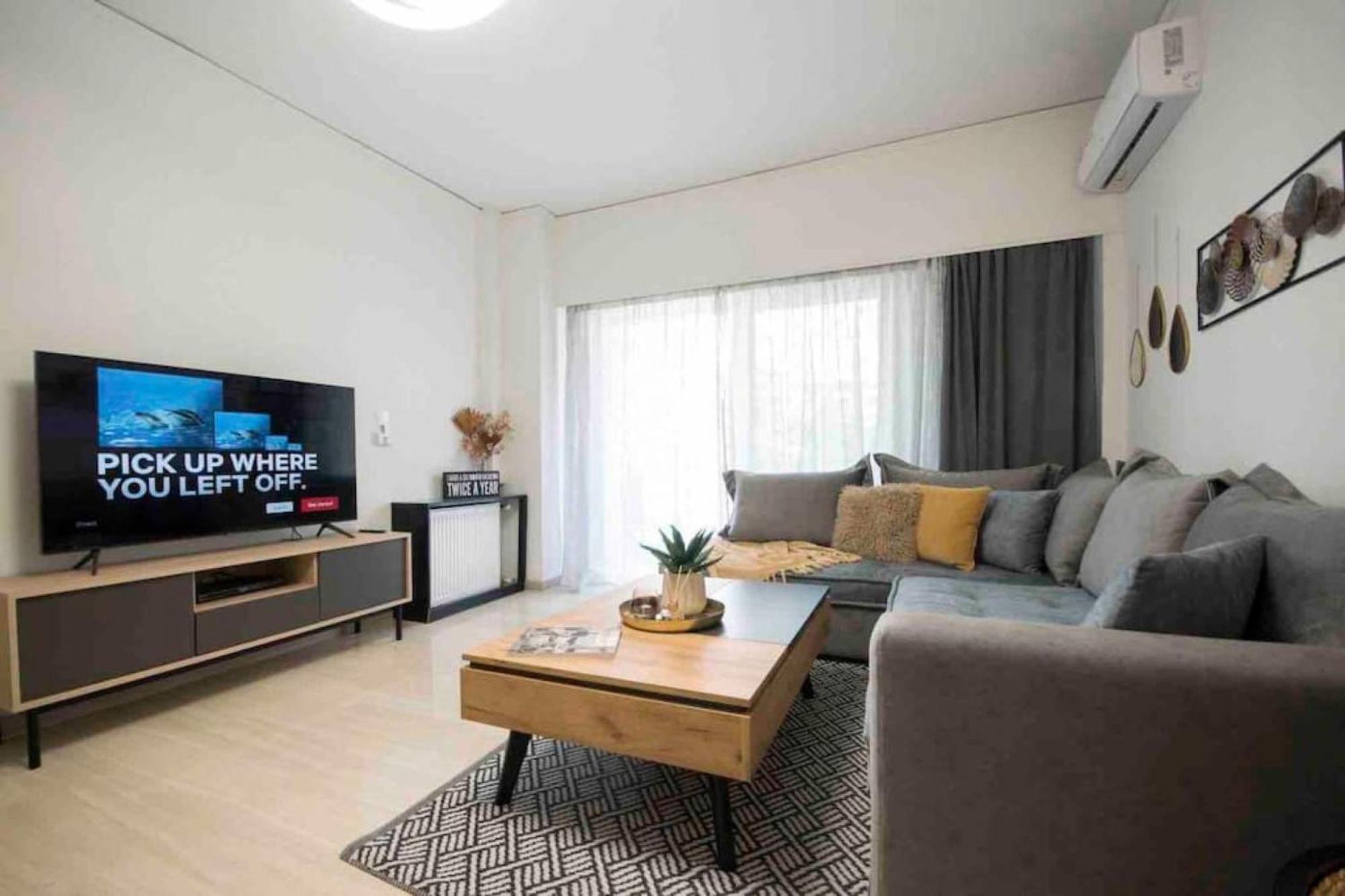 Alkuoni Lux Flat At Pfaliro Athén Kültér fotó